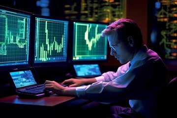 Portfolio manager analyzing financial reports for optimal asset management, Generative AI