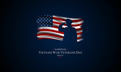 Vietnam War Veterans Day background vector illustration 