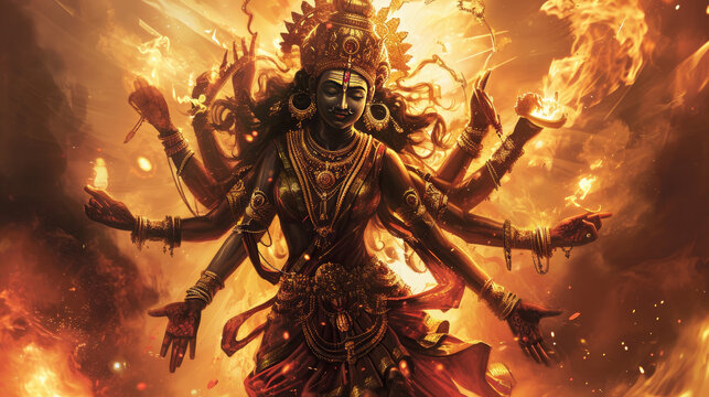 Goddess Kali creative concept