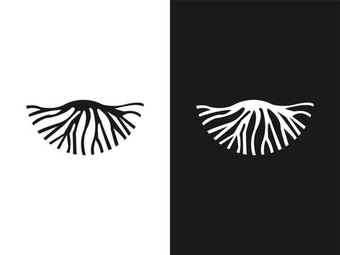 Abstract life root vector logo icon template 