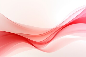 Abstract red wave background. Set of wavy lines in the horizontal plane. Wave made of smoke on white background