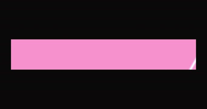 4K modern animation lower third in Alpha Channel. Modern design lower third in pink colors shades lower third animation in Alpha Channel. Lower Third for a title, TV news, and news channels. 