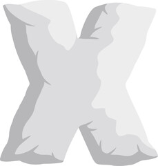 Pillow Letter Alphabet X