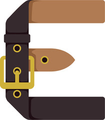 Belt Letter Alphabet E