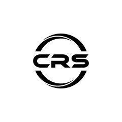 CRS letter logo design with white background in illustrator, cube logo, vector logo, modern alphabet font overlap style. calligraphy designs for logo, Poster, Invitation, etc.