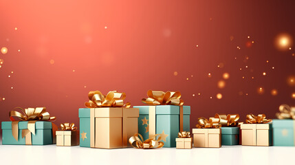 Gift box background, black friday sale, birthday, children's day, valentine's day and wedding gift background