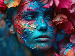  Abstract representations of womanhood | Bold and surreal colors 