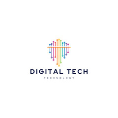 Digital tech company logo company
