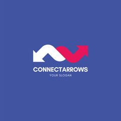 Connect arrows logo for a company