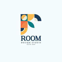 Room design studio logo design