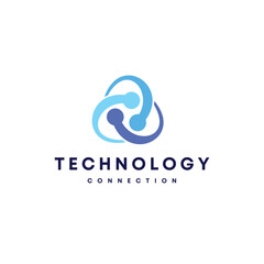 Technology abstract logo design