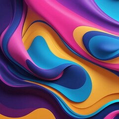 Colorful dynamic liquid motion background