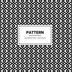 Abstract geometric pattern background. Black and white seamless pattern. Vector illustration