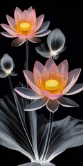 water lily flower, Generative AI