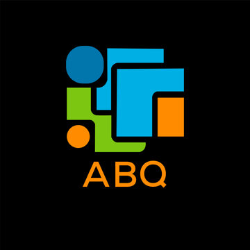 ABQ Letter logo design template vector. ABQ Business abstract connection vector logo. ABQ icon circle logotype.
