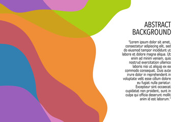 Colorful hand drawing organnic abstract background