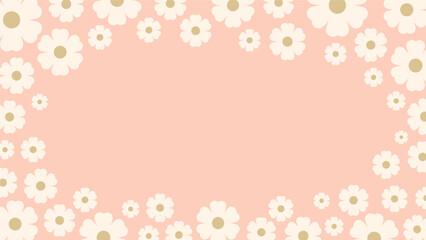 Flower background, Pastel Flower vector background, background decorated with flower vector illustration background