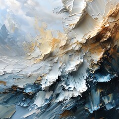 Dynamic Abstract Cliffside Seascape