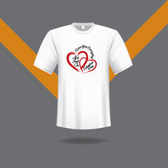 Valentines day t shirt design template
