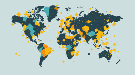 Obraz premium World wide business concept image. Vector illustration.