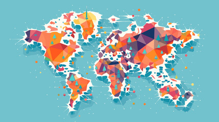 World wide business concept image. Vector illustration.