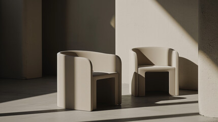 Two Chairs Side by Side