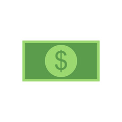 bank note flat design vector illustration. Flat Design Paper Money. banknote money cash and finance stack vector illustration