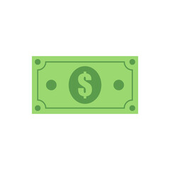 bank note flat design vector illustration. Flat Design Paper Money. banknote money cash and finance stack vector illustration