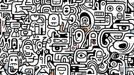 Cute graffiti art abstract background poster web page PPT, art background