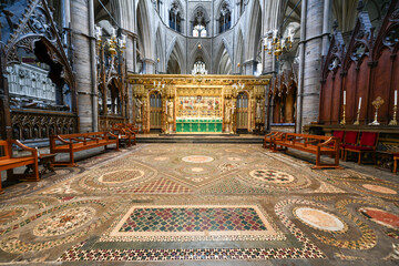 Westminster Abbey - London, UK - obrazy, fototapety, plakaty