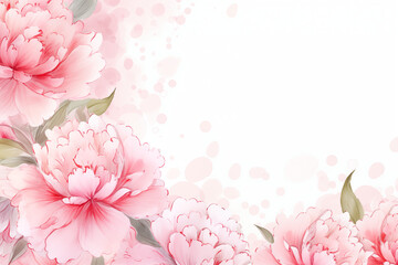 Art, watercolor, painting. Floral Vector with Pink Blossom. and natural elements for invitation card Or Summer Background