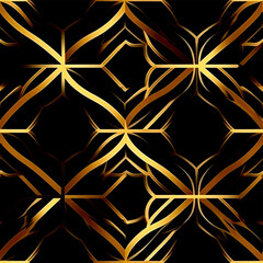 golden geometric pattern background