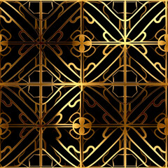 golden geometric pattern background