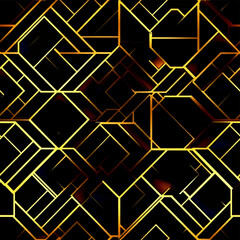 golden geometric pattern background