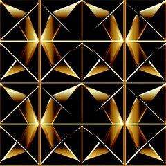 golden geometric pattern background