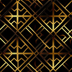 golden geometric pattern background