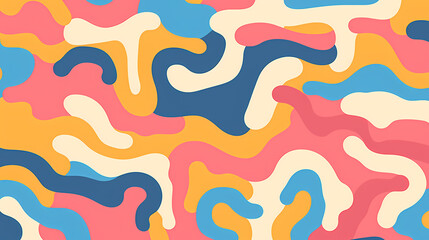 Abstract seamless doodle background, artistic background