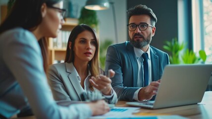 business people working together