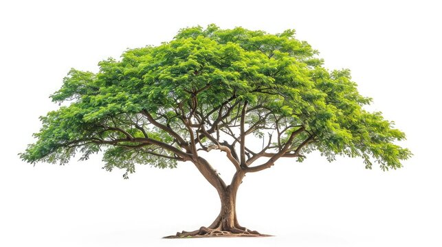 Samanea saman Tree isolated on white background.Rain Tree isolated on white background.Monkey Pod,East Indian Walnut Tree isolated on white background.