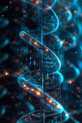 Technological DNA Helix with Electronic Circuits