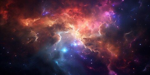 Star cluster space background