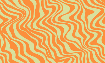 Abstract retro hypnotic wavy lines pattern. Trendy groovy square background. Marble liquid texture. Retro style wavy lines seamless pattern. Abstract background with distorted lines. 