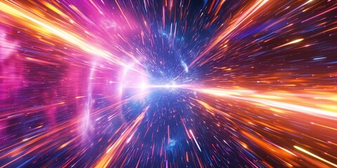 Lightspeed Hyperspace Space Warp Background