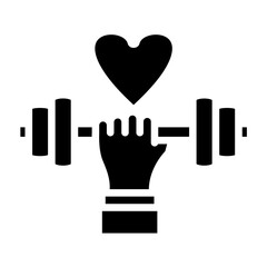 Obraz premium Fitness Addiction Icon Style