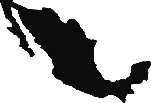 Mexico map. High detailed map of mexico on white background. Vector illustration eps 10