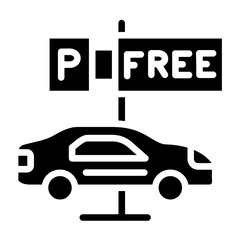 Free Parking Icon Style