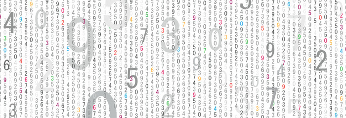 background with numbers in rhythmic dimensions.	