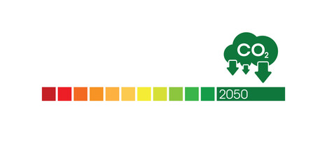 reducing CO2 emissions to stop climate change. green energy background	