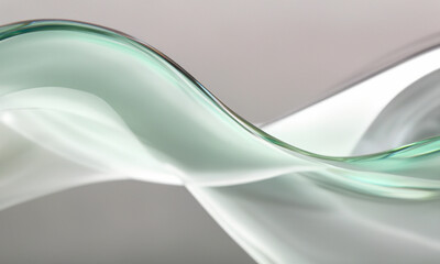 Obraz premium abstact clear glass wave background