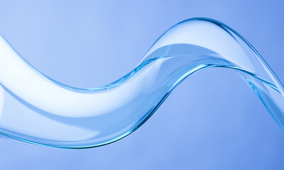 abstact clear glass wave background